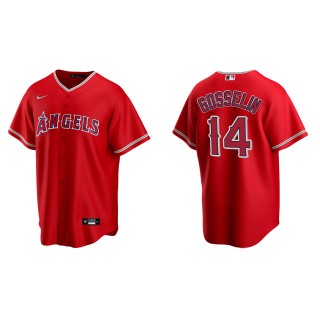 Men's Los Angeles Angels Phil Gosselin Red Replica Alternate Jersey