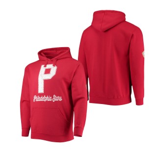 Philadelphia Stars Stitches Negro League Logo Pullover Hoodie Red