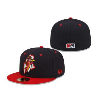 Portland Sea Dogs Navy Red Theme Night 59FIFTY Fitted Hat