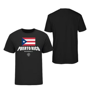 Men's Puerto Rico Baseball LEGENDS Black 2023 World Baseball Classic Federation T-Shirt