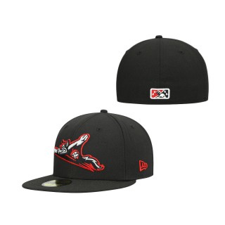 Men's Richmond Flying Squirrels Black Authentic Collection Team Home 59FIFTY Fitted Hat