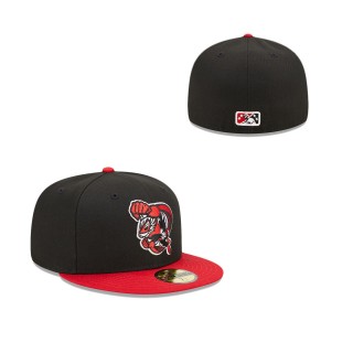 Richmond Flying Squirrels Black Red Marvel x Minor League 59FIFTY Fitted Hat