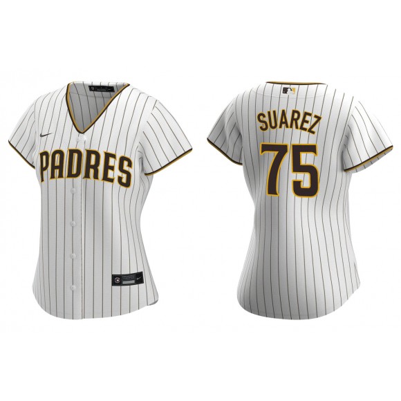 Women's San Diego Padres Robert Suarez White Brown Replica Jersey