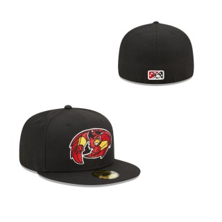 Rochester Red Wings Black Marvel x Minor League 59FIFTY Fitted Hat