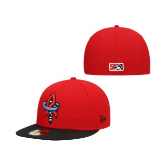 Men's Rocket City Trash Pandas Red Authentic Collection Team Alternate 59FIFTY Fitted Hat