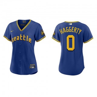 Sam Haggerty Women's Seattle Mariners Royal 2023 City Connect Replica Jersey