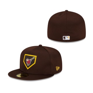 San Diego Padres 2022 Clubhouse 59FIFTY Fitted Hat Brown