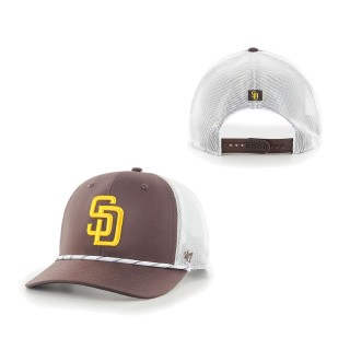 San Diego Padres Burden Trucker Snapback Hat Brown