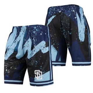 San Diego Padres Mitchell & Ness Black Hyper Hoops Shorts