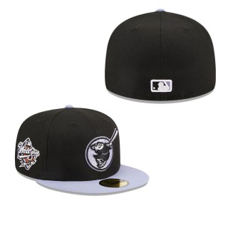 San Diego Padres Black Side Patch Fitted Hat