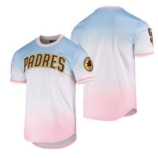 Men's San Diego Padres Blue Pink Ombre T-Shirt