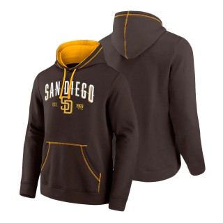 San Diego Padres Brown Gold Ultimate Champion Logo Pullover Hoodie