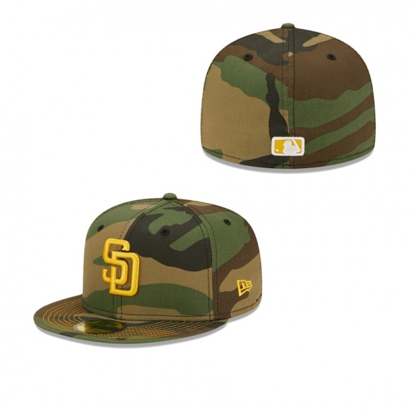 Men's San Diego Padres Camo Team Color Undervisor 59FIFTY Fitted Hat