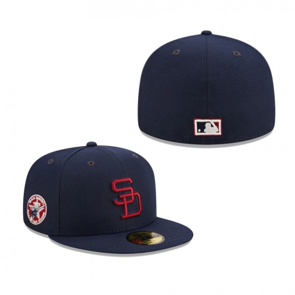 San Diego Padres Cooperstown Collection 1978 All-Stars Game Patch 59FIFTY Fitted Hat Navy