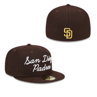 San Diego Padres Fairway Script 59FIFTY Fitted Hat