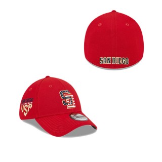 San Diego Padres Independence Day 39THIRTY Stretch Fit Hat