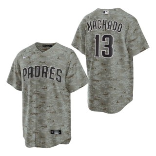 San Diego Padres Manny Machado Camo USMC Alternate Replica Player Jersey