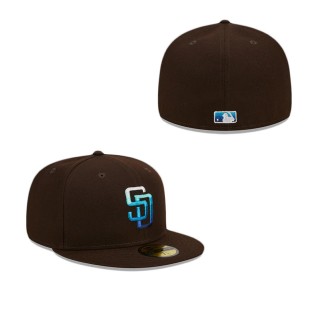 San Diego Padres Metallic Gradient Fitted Hat