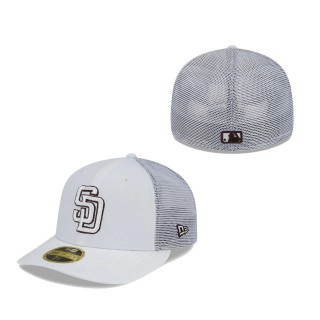 San Diego Padres 2022 Batting Practice Low Profile 59FIFTY Fitted Hat White