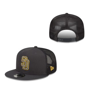 San Diego Padres 2022 Batting Practice 9FIFTY Snapback Adjustable Hat Graphite