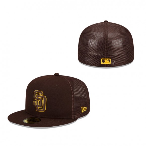 San Diego Padres Youth 2022 Batting Practice 59FIFTY Fitted Hat Brown