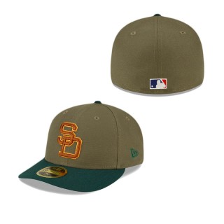 San Diego Padres Olive Low Profile 59FIFTY Fitted Hat