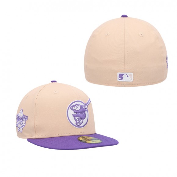 Men's San Diego Padres Orange Purple 1998 World Series Side Patch 59FIFTY Fitted Hat