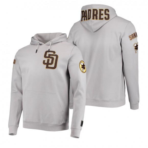 San Diego Padres Pro Standard Gray Team Logo Pullover Hoodie