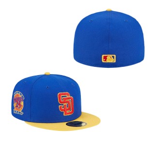 Men's San Diego Padres Royal Yellow Empire 59FIFTY Fitted Hat