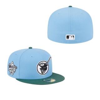 Men's San Diego Padres Sky Blue Cilantro 1998 World Series 59FIFTY Fitted Hat