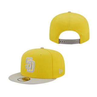 San Diego Padres Spring Two-Tone 9FIFTY Snapback Hat Yellow Gray