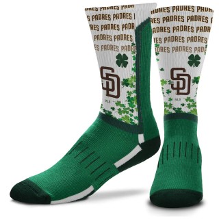 San Diego Padres St. Patrick's Day V-Curve Crew Socks