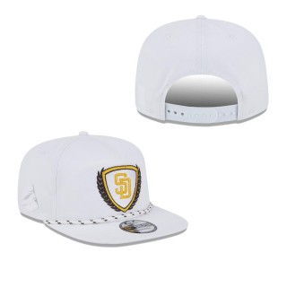 Men's San Diego Padres White Golfer Tee 9FIFTY Snapback Hat