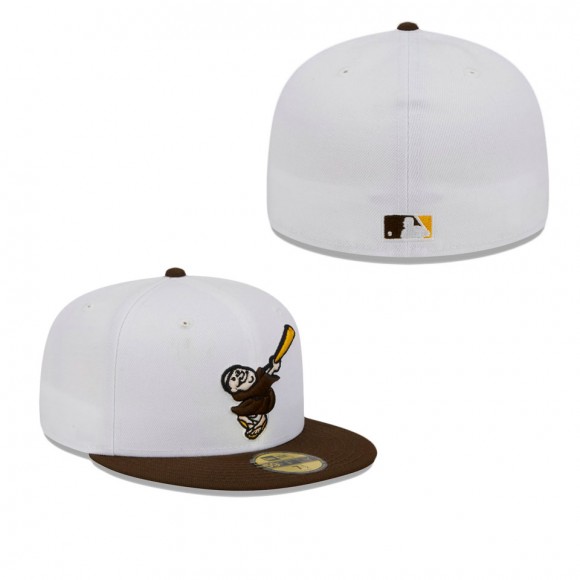 San Diego Padres White Optic 59FIFTY Fitted Hat