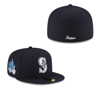 Seattle Mariners Navy FEATURE x MLB Fitted Hat