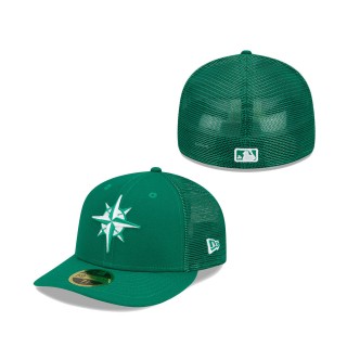 Seattle Mariners 2022 St. Patrick's Day On-Field Low Profile 59FIFTY Fitted Hat Green