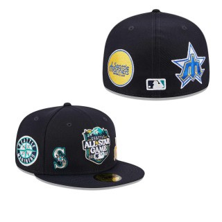 Seattle Mariners New Era Navy 2023 MLB All-Star Game Multi-Patch 59FIFTY Fitted Cap