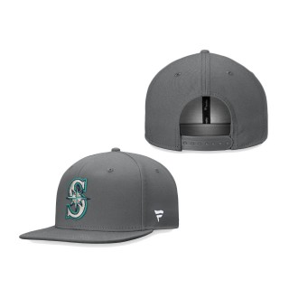 Seattle Mariners Snapback Hat Graphite