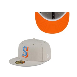 Seattle Mariners Stone Orange 59FIFTY Fitted Hat