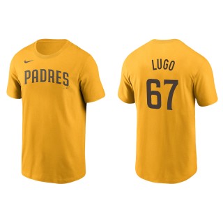 Seth Lugo Men's San Diego Padres Nike Gold Name & Number T-Shirt