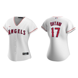 Shohei Ohtani Women's Los Angeles Angels White Replica Jersey