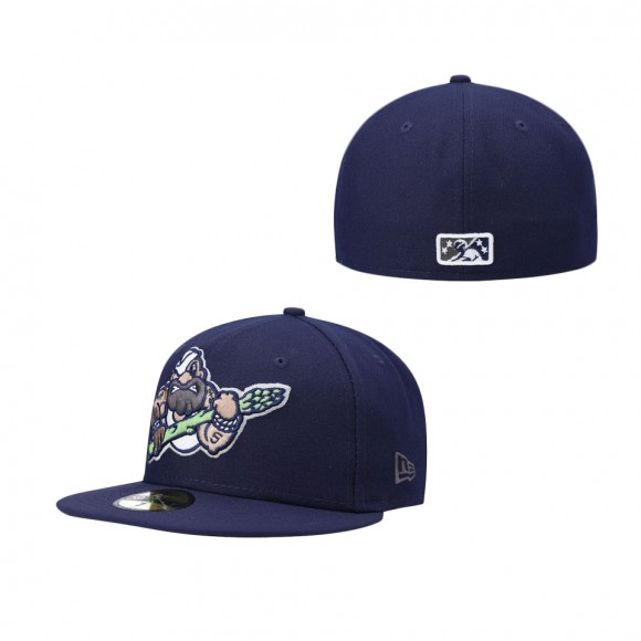 Stockton Ports Navy Authentic Collection Team Alternate 59FIFTY Fitted Hat