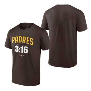 Stone Cold Steve Austin San Diego Padres Brown 3:16 T-Shirt