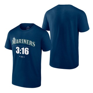 Stone Cold Steve Austin Seattle Mariners Navy 3:16 T-Shirt