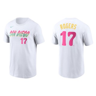 Taylor Rogers San Diego Padres White 2022 City Connect Name & Number T-Shirt