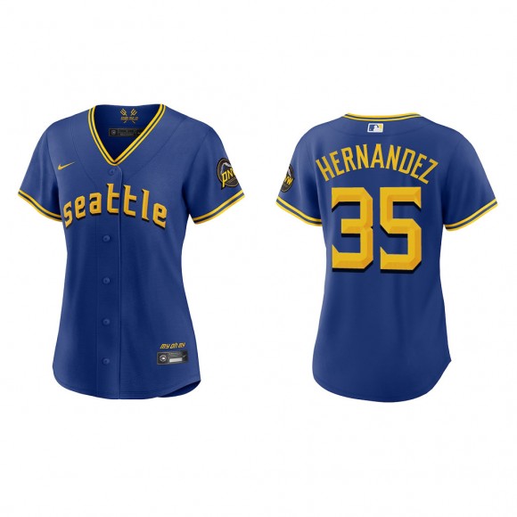 Teoscar Hernandez Women's Seattle Mariners Royal 2023 City Connect Replica Jersey