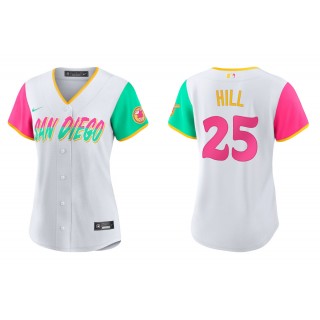 Women's San Diego Padres Tim Hill White 2022 City Connect Replica Jersey