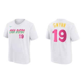 Tony Gwynn Youth San Diego Padres White 2022 City Connect Name & Number T-Shirt