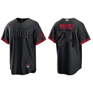 Tony Perez Cincinnati Reds Black 2023 City Connect Replica Jersey