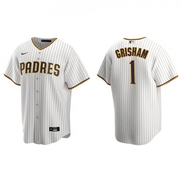 Trent Grisham Men's San Diego Padres Nike White Brown Home Replica Jersey